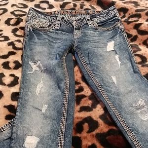 Rock revival capri jean